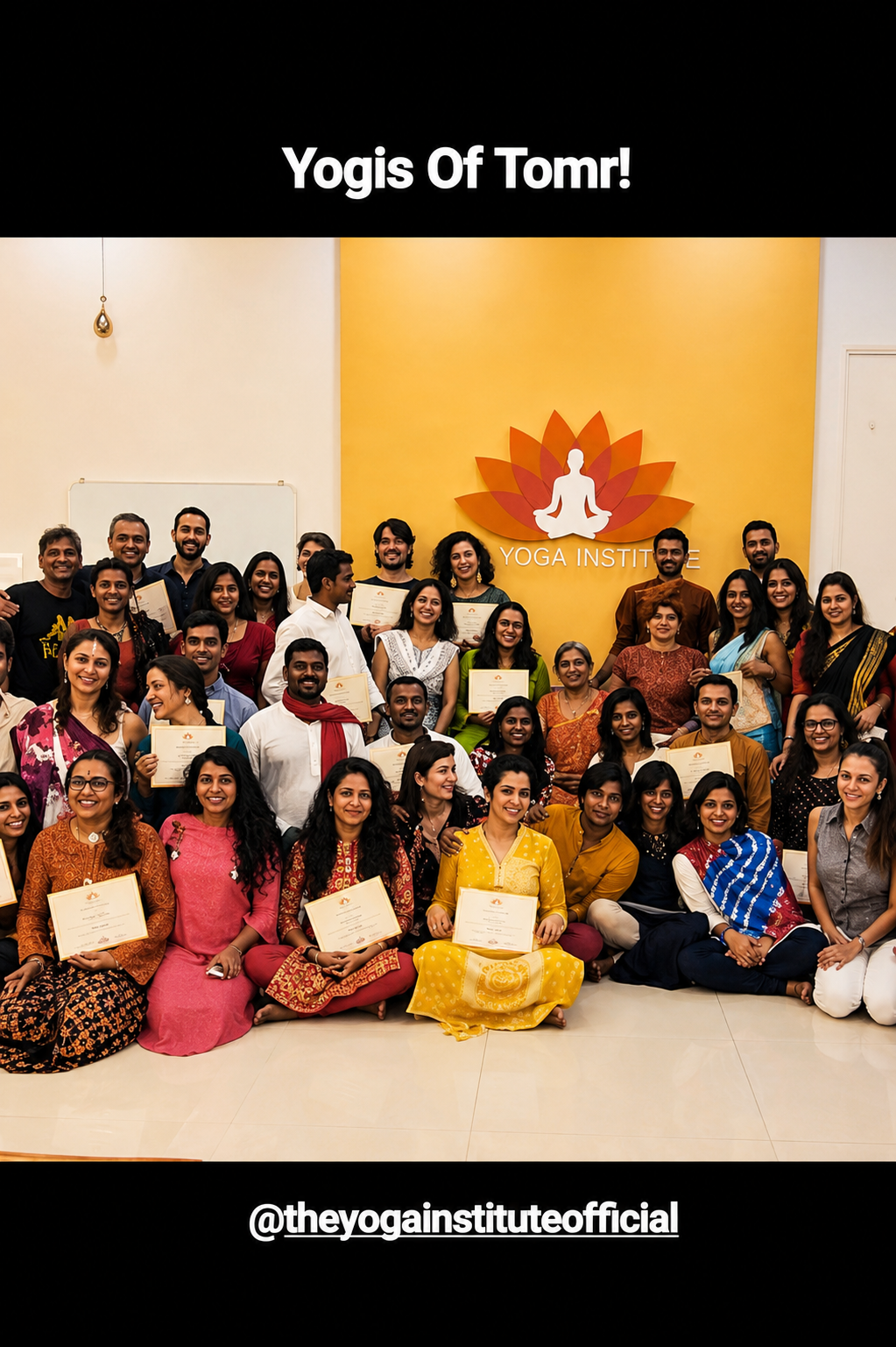 Group photo from a Yoga of Trust community event