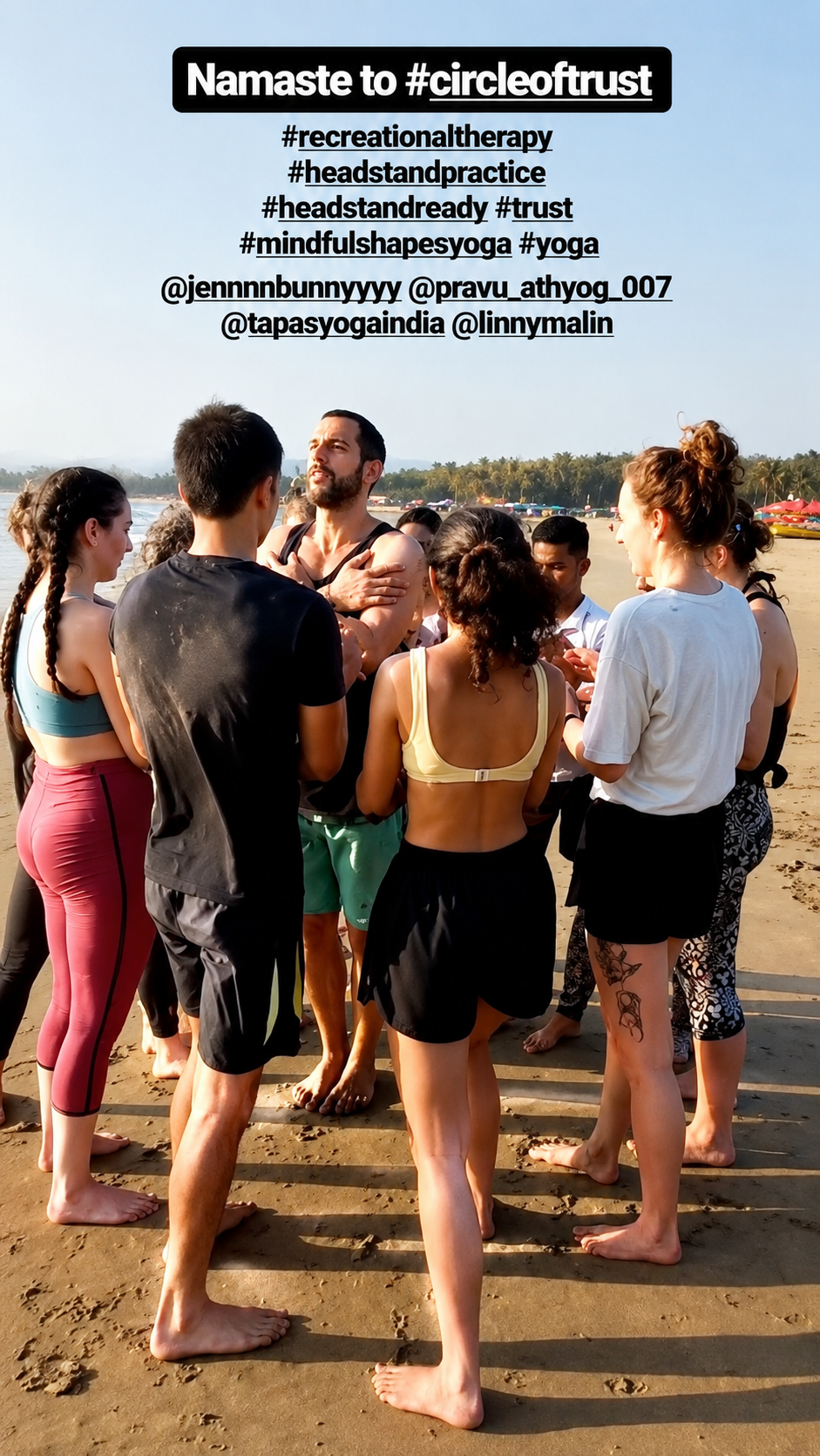 Group of participants standing close together